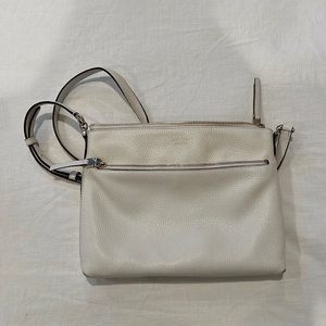 Kate spade white cream cross body leather